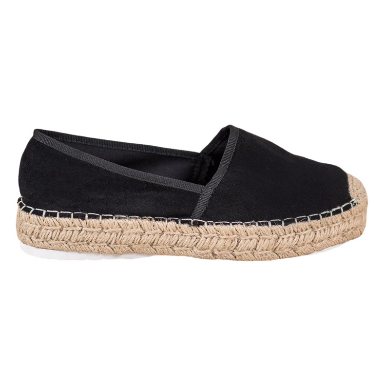 Seastar Espadrillas traforate con pelle scamosciata nero