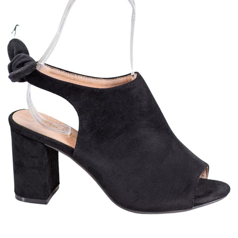 SHELOVET Sandali con tacco alto nero