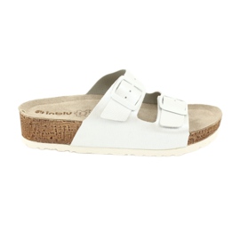 Ciabatte da donna bianco perla Inblu NM019 bianca multicolore