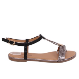 Sandali neri da donna WL014 Black nero