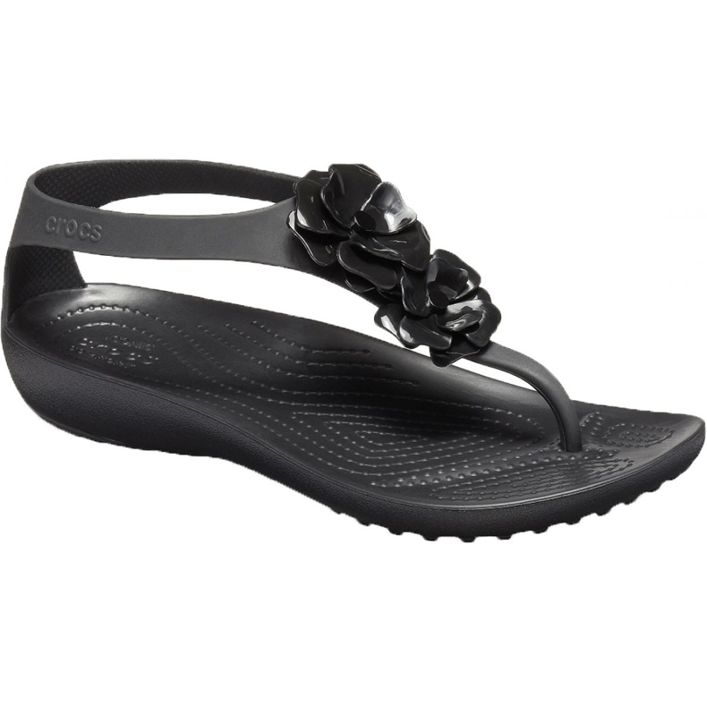 Crocs Serena Abbellire Flip W 205600-060 nero rosa