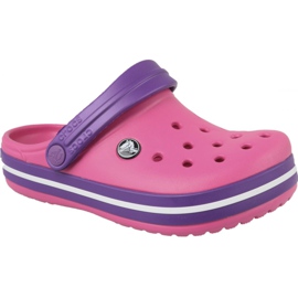 Crocs Crocband Zoccolo Jr 204537-600 viola rosa
