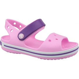 Crocs Crocband Sandalo Bambino 12856-6AI nero rosa
