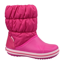 Crocs Winter Puff Boot Jr 14613-6X0 nero rosa