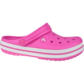 Crocs Crocband 11016-6QR scarpe bianco rosa