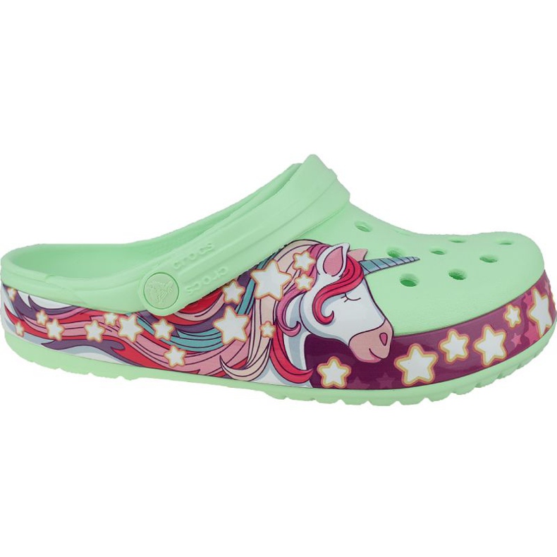 Zoccolo Crocs Fun Lab Unicorn Band 206270-3TI blu