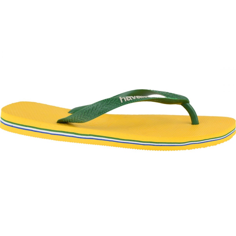 Havaianas Brasil Logo M 4110850-1652 infradito verde giallo