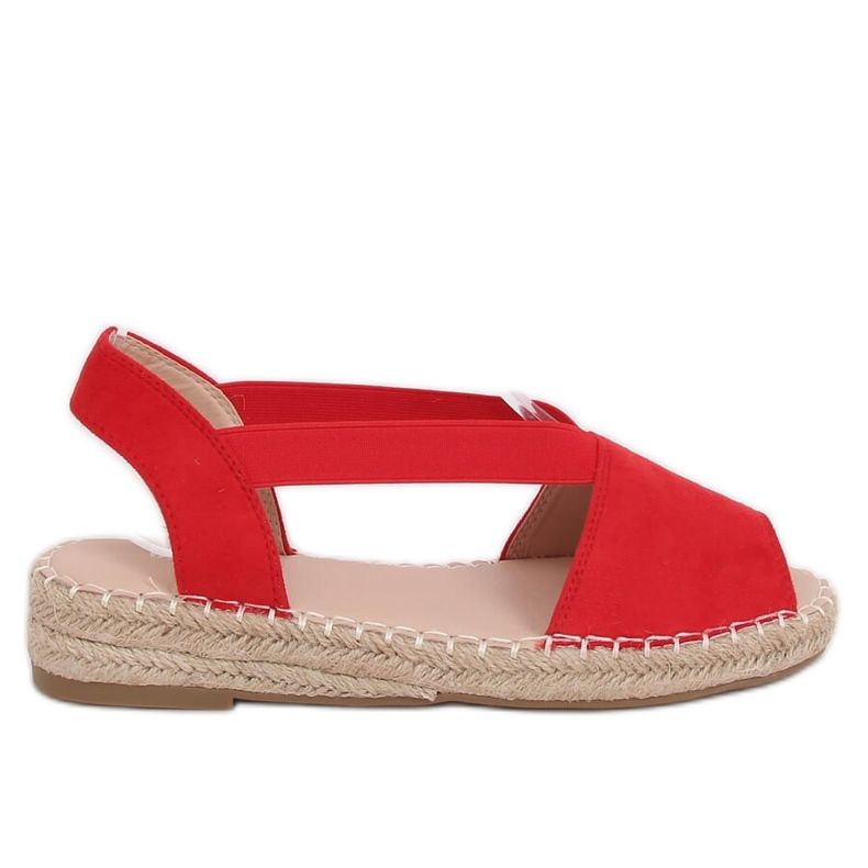 Espadrillas da donna rosse 0M815 Red rosso