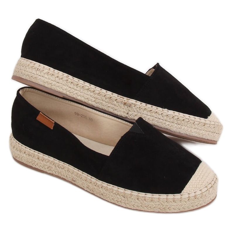 Espadrillas classiche nere 99-23A Nero