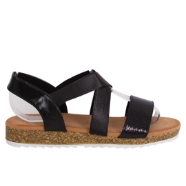 Sandali neri da donna AM042 Black nero