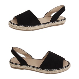Nero nero 99-26A Espadrillas nere