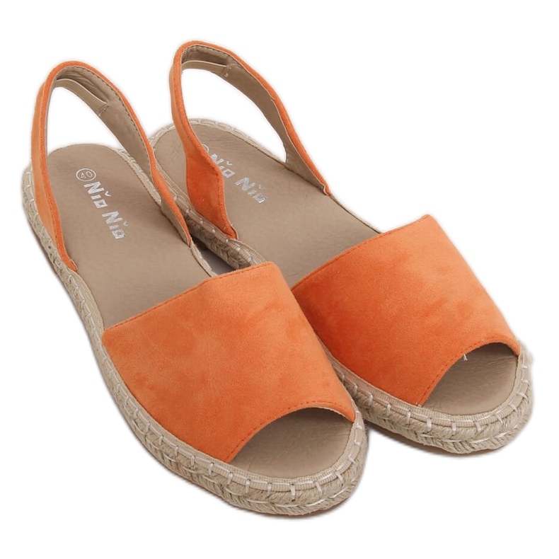 Espadrillas bianche arancioni 99-26A Arancione arancia
