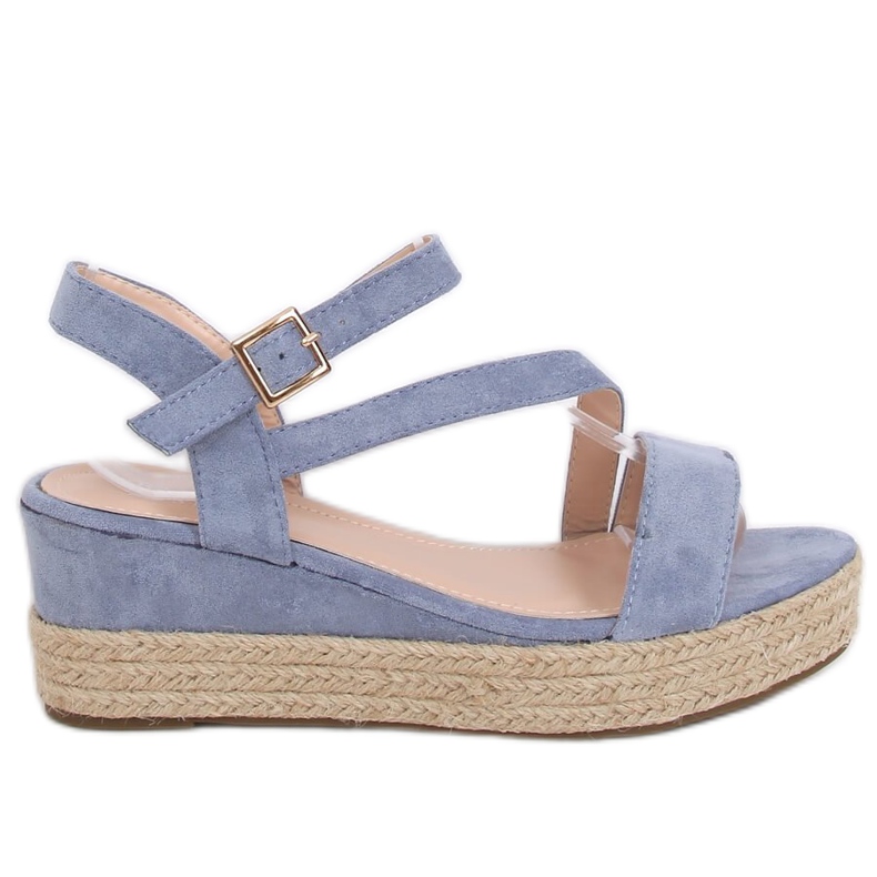 Sandali espadrillas blu 680-38 Blu