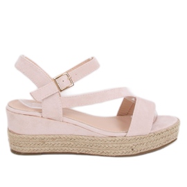 Sandali beige espadrillas 680-38 Nude