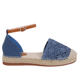 Espadrillas taglio blu 3035 Blu