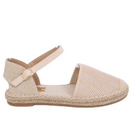 Espadrillas beige da donna MB-64119 Beige