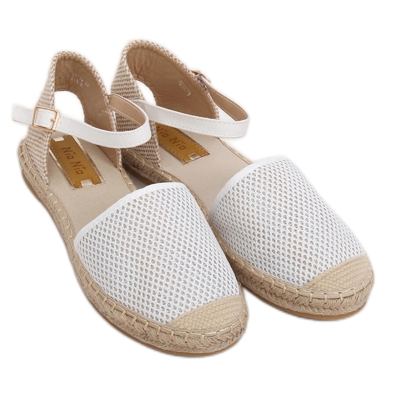 Espadrillas da donna bianche MB-64119 White bianca
