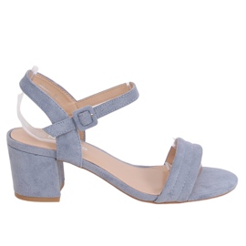 Sandali blu con tacco alto 99-61A Blu