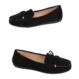 Nero Mocassini neri da donna LL97 Black