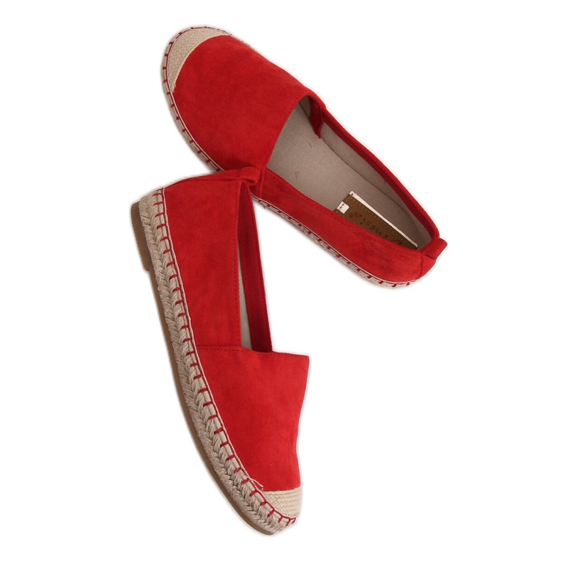 Espadrillas rosse da donna L-1068 Red rosso