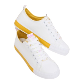 Sneakers da donna bianche CC-17 Yellow bianca giallo