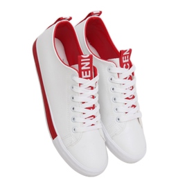 Sneakers da donna bianche CC-17 Red bianco rosso