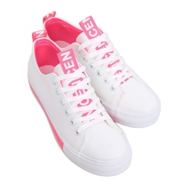 Sneakers da donna CC-17 Fushia bianche bianco rosa
