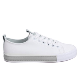Sneakers da donna bianche CC-17 Argento bianco grigio