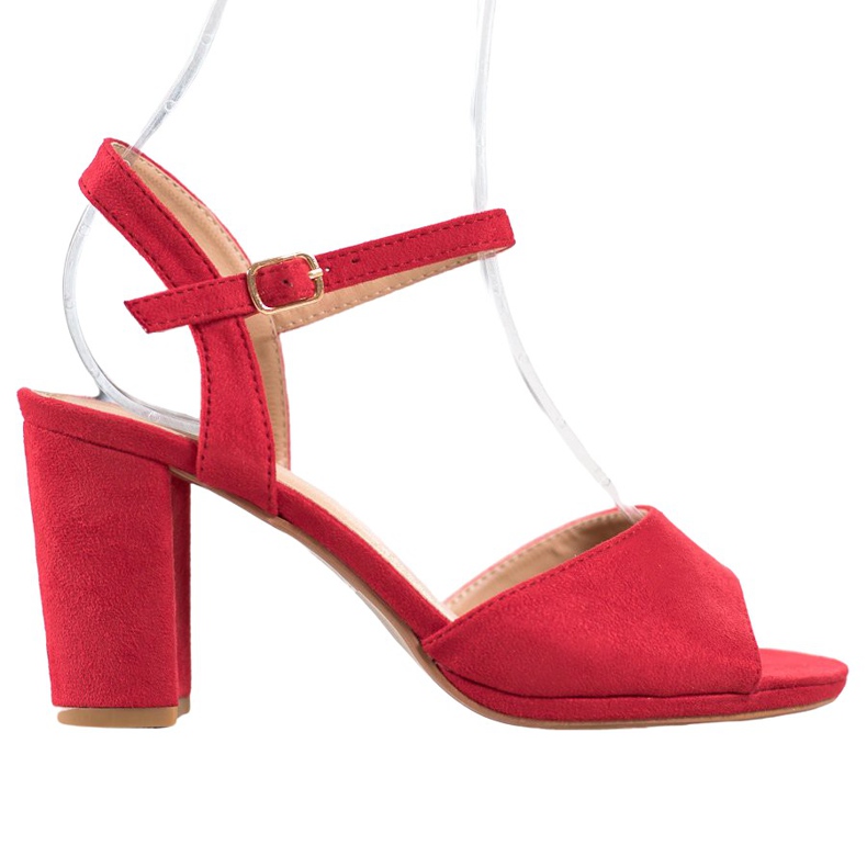 SHELOVET Scarpe classiche col tacco alto rosso