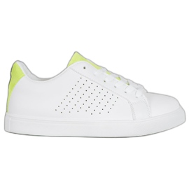 SHELOVET Scarpe Bianche Con Inserti In Pelle Scamosciata bianco