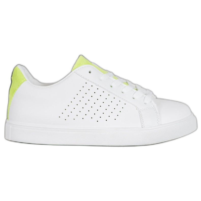 SHELOVET Scarpe Bianche Con Inserti In Pelle Scamosciata bianca
