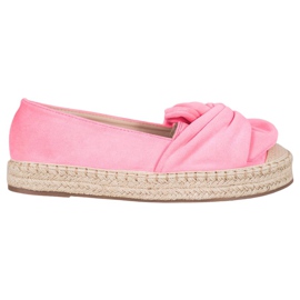 Seastar Espadrillas in pelle scamosciata sulla piattaforma rosa