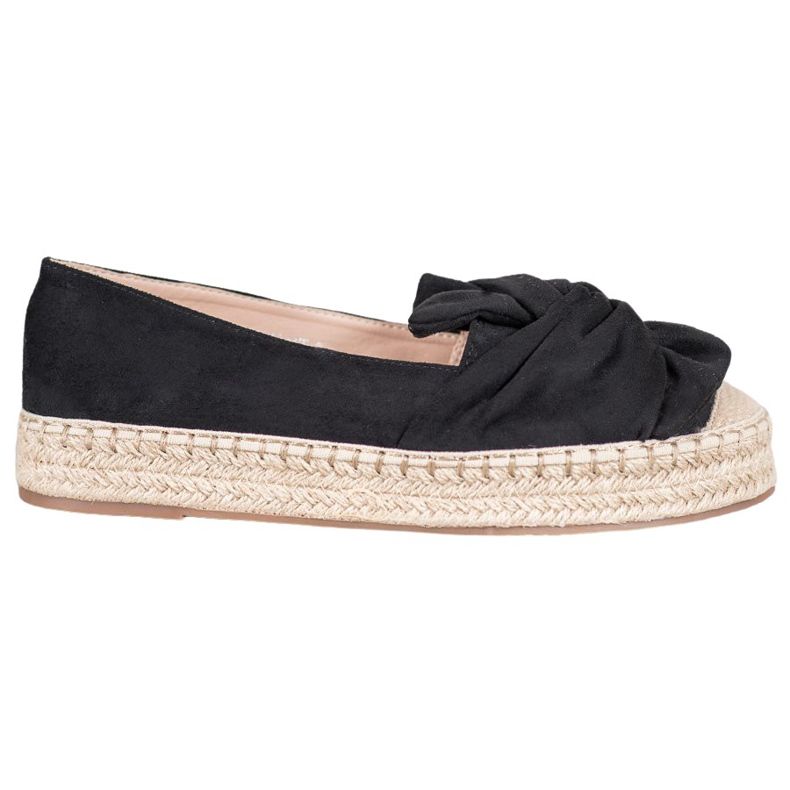 Seastar Espadrillas in pelle scamosciata sulla piattaforma nero