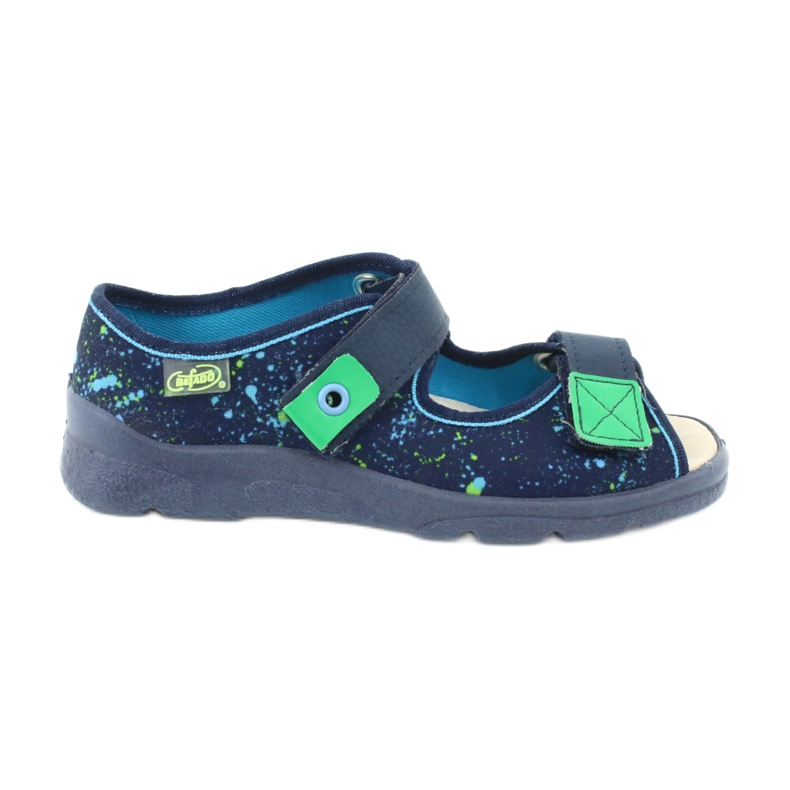 Scarpe per bambini Befado 869Y142 blu navy multicolore verde