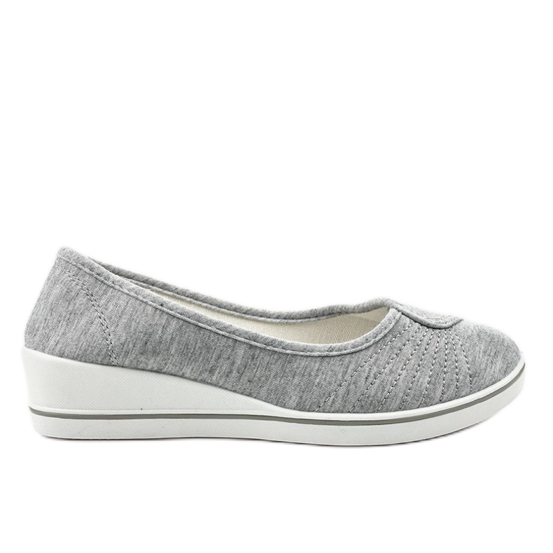Sneakers grigie, zeppa HC-03 grigio