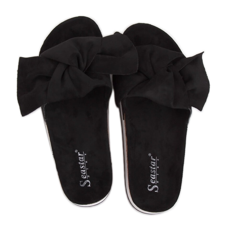 Pantofole nere da donna nere SS116P Black nero