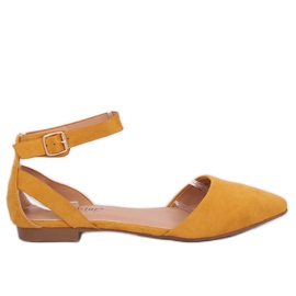 CL73P Ballerine giallo miele con chiusura