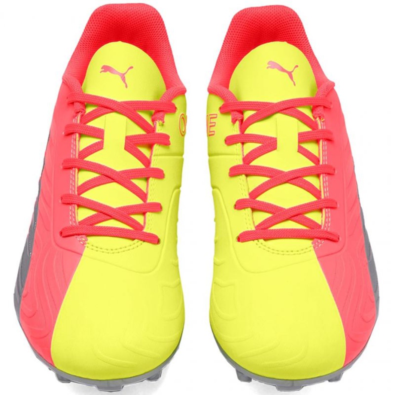 Scarpe da calcio Puma One Jr 20.4 Osg Fg Ag 105973 01 rosso gialli