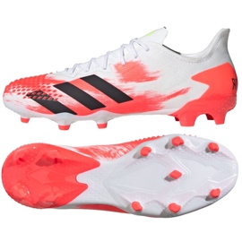 Scarpe da calcio Adidas Predator 20.2 Fg M EG0904 rosso bianca