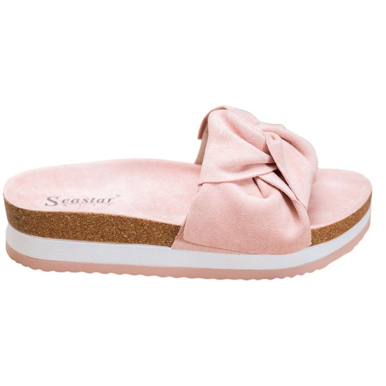 Seastar Pantofole casual in pelle scamosciata rosa