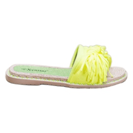 Seastar Comode Pantofole Con Frange giallo