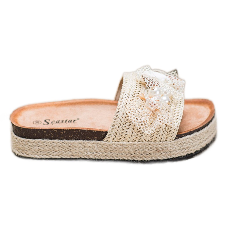 Seastar Pantofole Alla Moda Con Rete beige