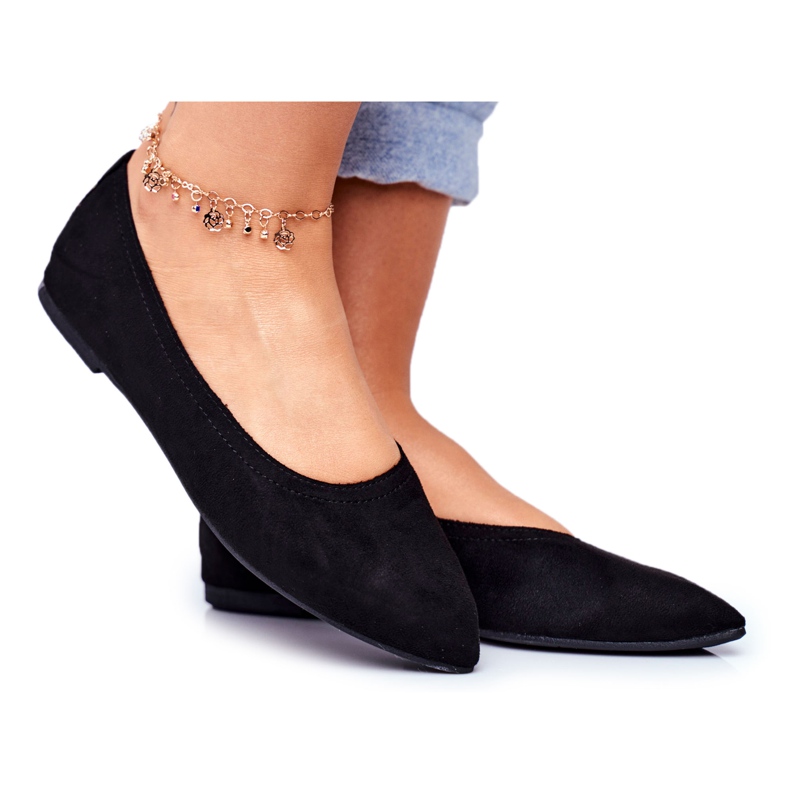 PS1 Ballerine Donna Eco-Suede Nero Bellissima