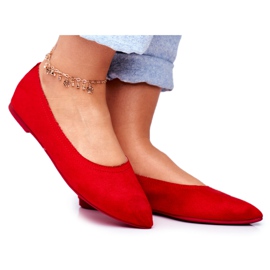 PS1 Ballerine Donna Eco-Suede Rosso Bellissima