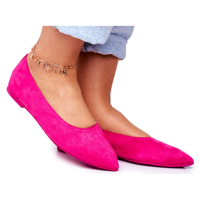 PS1 Ballerine Donna Eco-Suede Fucsia Bellissima rosa
