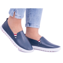 EVE Sneakers da donna Bellara in pelle blu navy