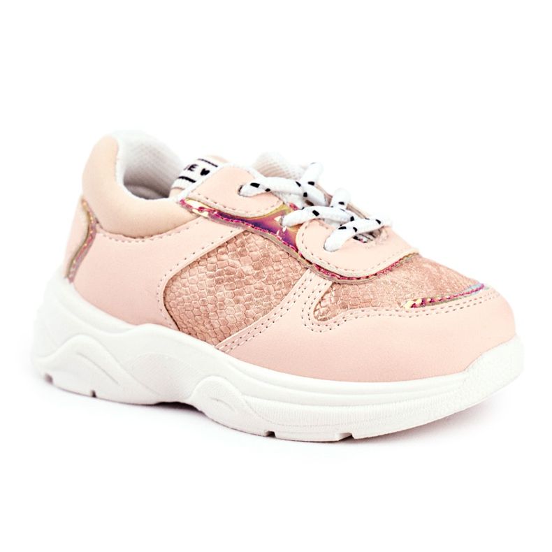 FRROCK Scarpe Sportive Bambino Rosa Serpente Matylda