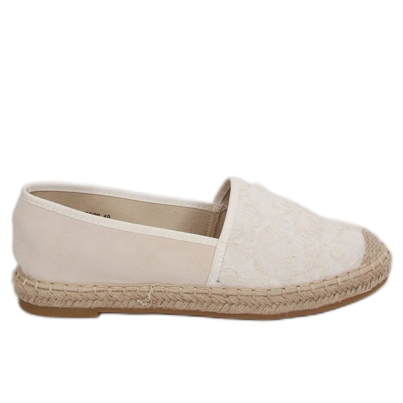 Espadrillas beige beige da donna BB29