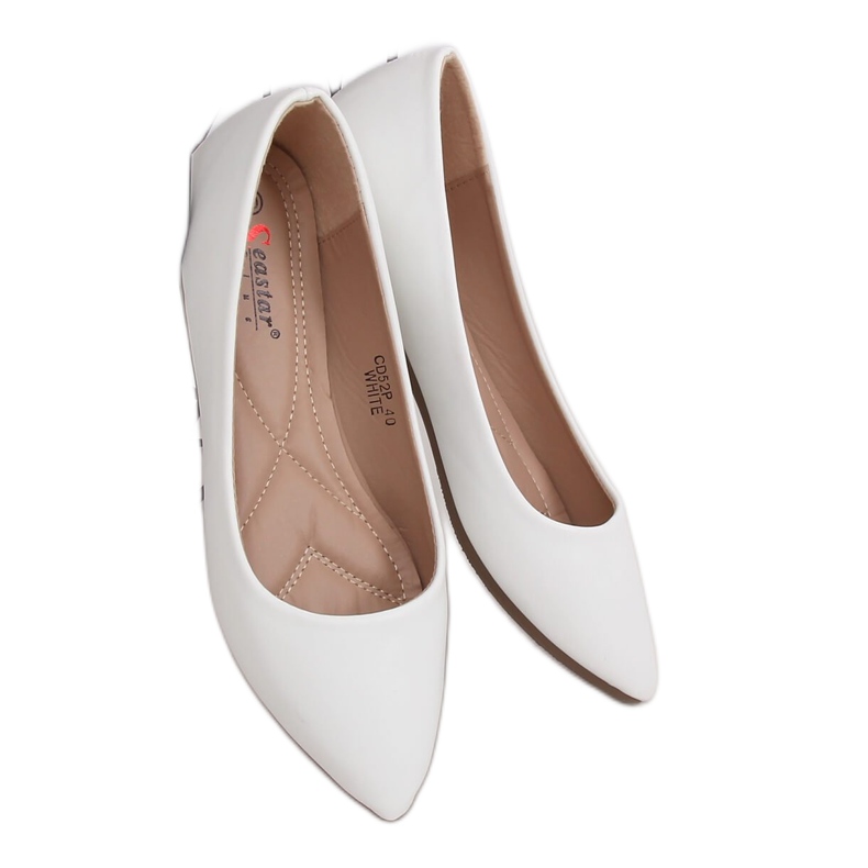 Ballerine punta bianca mandorla CD52P White