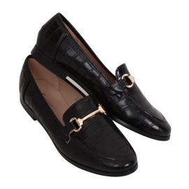 Nero Mocassini neri da donna T356P Black